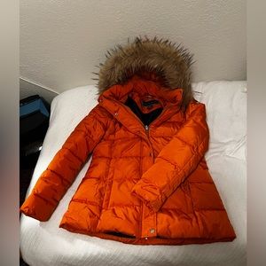 Orange Tommy Hilfiger Winter Puffer Coat